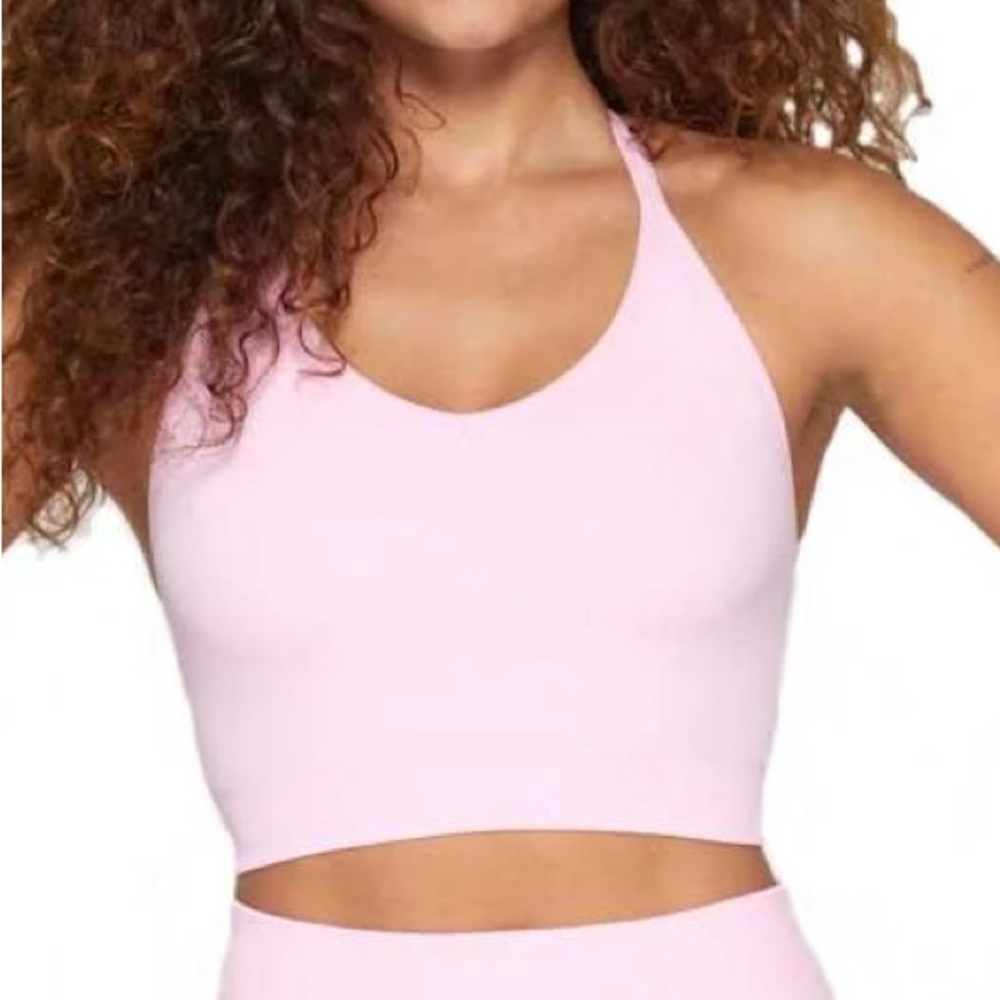 Spiritual gangster pink crop top / bra